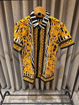 VERSACE YELLOW PRINTED IMPORTED SHIRT