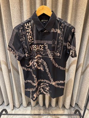 VERSACE VLACK COPPER PRINTED IMPORTED SHIRT