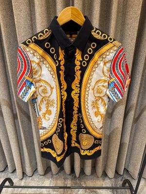 VERSACE YELLOW PRINTED IMPORTED SHIRT