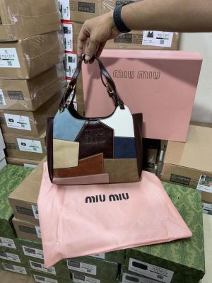 miu miu mini tote bag leather material with box 923