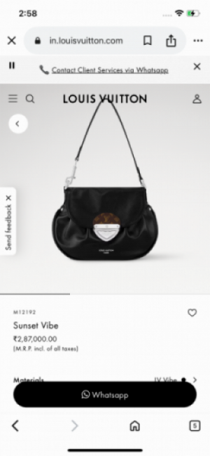 Louiis  vuitton m12192 sunset vibe with double box 719