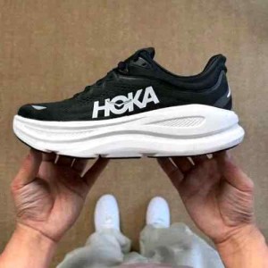 Hoka Bondi 9 Black White