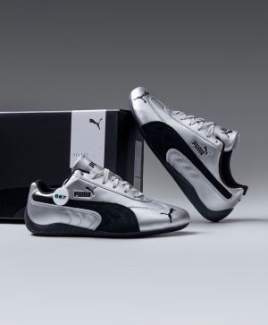 PUMMA SPEEDCAT METALLIC SILVER BLACK