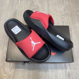 Air Jordan Franchise Premium Black Red Slides