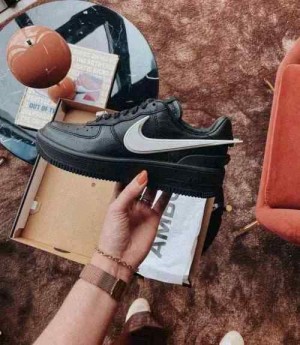 nikkee airforce 1 x ambush BLACK WHITE