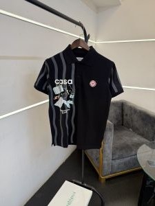 Casablanca turkey imported polo tshirt black