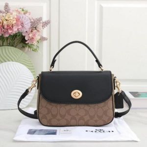 Coac Marlie Top Handle Satchel In Signature Canvas With box 606