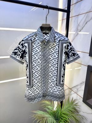 Versace Imported White Premium Half Sleeves Printed Shirt F5088-W2
