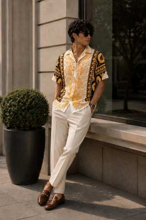 Versac Borocoo Imported Half Premium Shirt