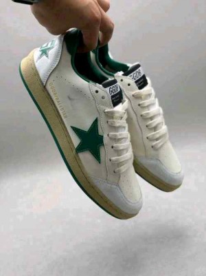 Golden Goose Ballstar WhiteGreen Sneakers