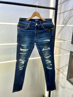 Amir  Dark Blue Imported Super Premium Ripped Denim F3745-BU