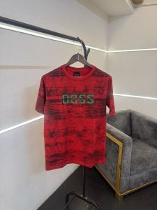 Hugoo boss turkey imported round neck tshirt red