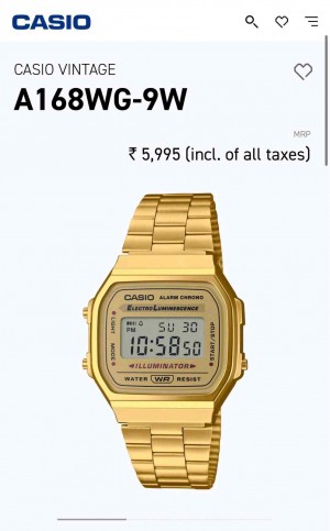 Casio Vintage All Gold F20