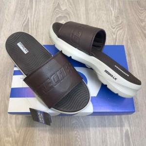 Skecher.s GOwalk Goga Mat Premium Brown Beige Slides