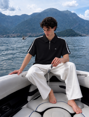 Calvi-xn Klein IMPORTED STORE ARTICLE POLO T SHIRT NAVY BLUE