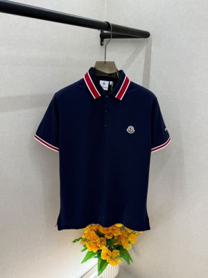 Moncle Navy Premium Collar Neck Polo T-shirt With Brand Box Packing F3837-NY