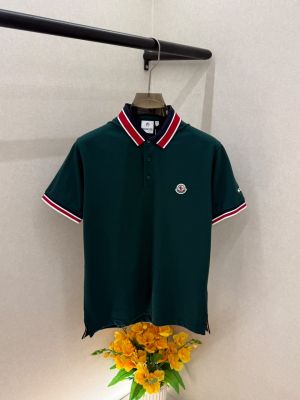 Moncle Green Premium Collar Neck Polo T-shirt With Brand Box Packing F3837-GR