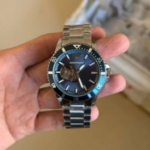 Emporio Arma Automatic Silver Blue (Open back)