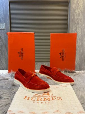 Here-me-logo red 100% Genuine Suede Leather