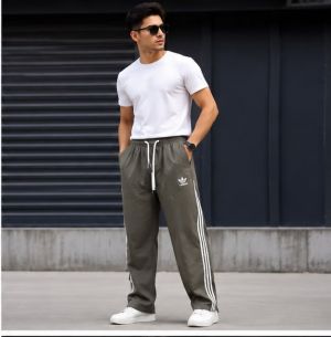 ADIDAAS PREMIUM OLIVE  3 STRIPS TRACKPANT