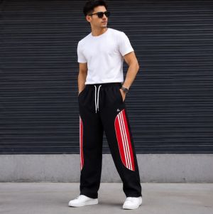 ADIDAAS PREMIUM BLACK RED  3 ORIGINALS TRACK
