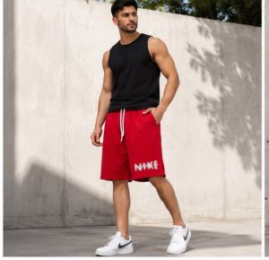 NIIKE RED IMPORTED  PREMIUM SHORTS