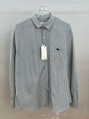 Lacost Premium Shirt Oxford Cotton With custom Branded Button Tagging And Brand Poly Bag Sale 2807