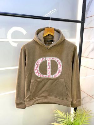 Christian Dio  Brown Imported Back Printed Premium Hoodie BRO-M-1156