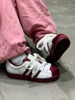 Adiddass SuperStar OG Kitty Maroon 881