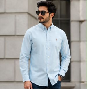RL POLO SKY BLUE PREMIUM CLASSIC SHIRT