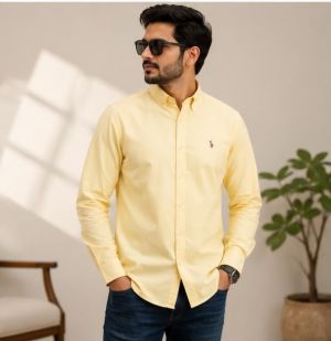 RL POLO LIME YELLOW PREMIUM CLASSIC SHIRT