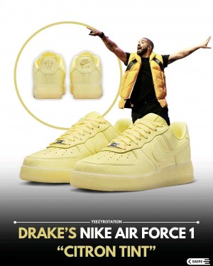 Nikee AirForce Low Drake NOCTA Certified Lover Boy Citron Tint 341
