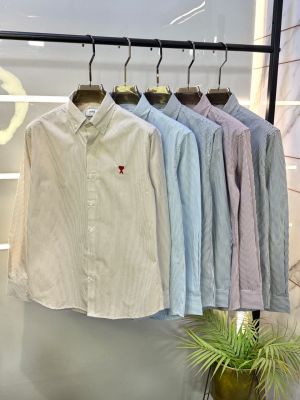 Ami Sky Embroidery Logo Super Premium Oxford Lycra Shirt F4004-SK