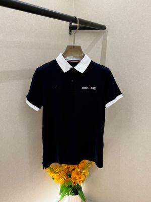 Tomm Hilfiger Navy Polo Premium Collar Neck T-shirt F5025-NY
