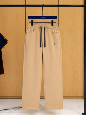 Lacost-xe IMPORTED STORE ARTICLE linen fabric PANTx