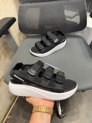 Skecherrs Go Walk Soft Sandals Black White