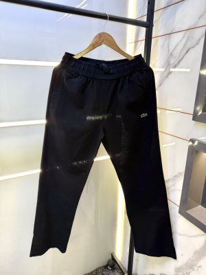 Lacost  Imported Black Super Premium Linen Blend Trouser F4008-BL