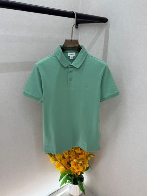Calvi _Klein Green Polo Premium Collar Neck T-shirt F5033-GR