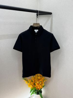 Calvi _Klein Black Polo Premium Collar Neck T-shirt F5033-BL