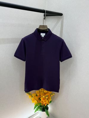 Calvi _Klein Purple Polo Premium Collar Neck T-shirt F5033-PU