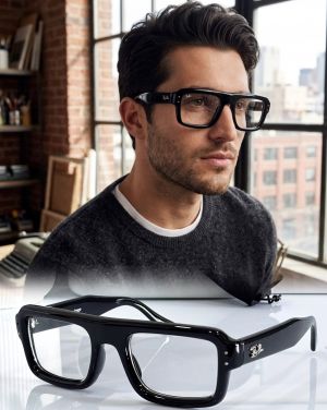 RAYBA 4954 GLOSSY BLACK PLANO STYLISH FASHION LATEST SHOWROOM SUPER SELLING MODEL