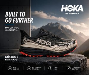 Hoka Stinson 7 Black  Putty