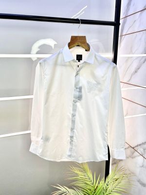 Sale Arma Exchange Eagle Print White Premium Shirt With Brand Box Packing And Carry Bag F2134-WHI