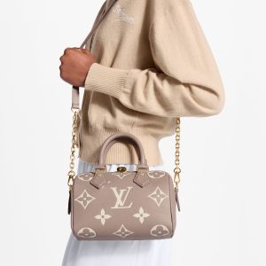Louiis vuitton speedy bag with og double box(57766-black)