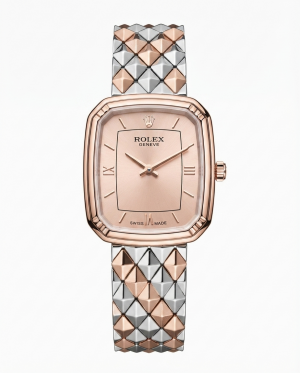 Rolee_x Square Two Tone Rose Gold Dial 