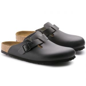 Birkenstock Boston Black Leather
