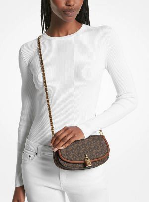 _Michaeel_kors_mila_shoulder_bag with og box(20236-coffe)