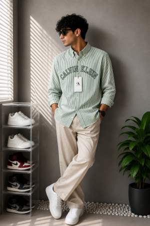Calvi_n Keli_n CK Premium Linen Shirt 2737