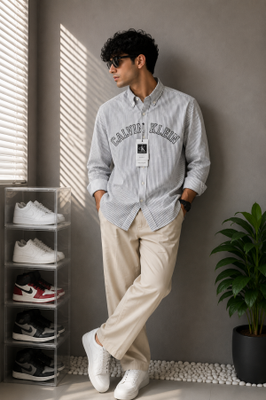 Calvi_n Keli_n CK Premium Linen Shirt 2738