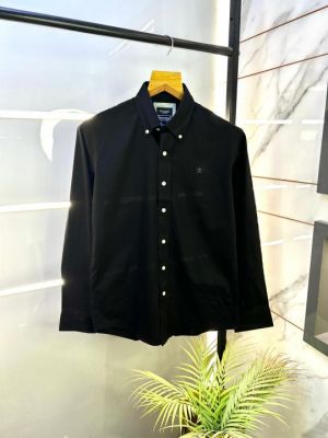Sale Hacket  Black Oxford Lycra Printed Premium Shirts F2850-BL